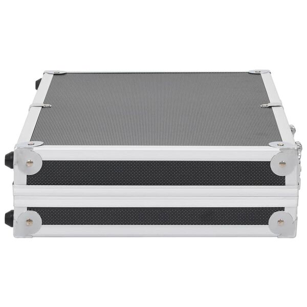 vidaXL Waffenkoffer Aluminium ABS Schwarz