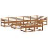 vidaXL Outdoor-Sofagarnitur 9 pcs Natur Massivholz Akazie
