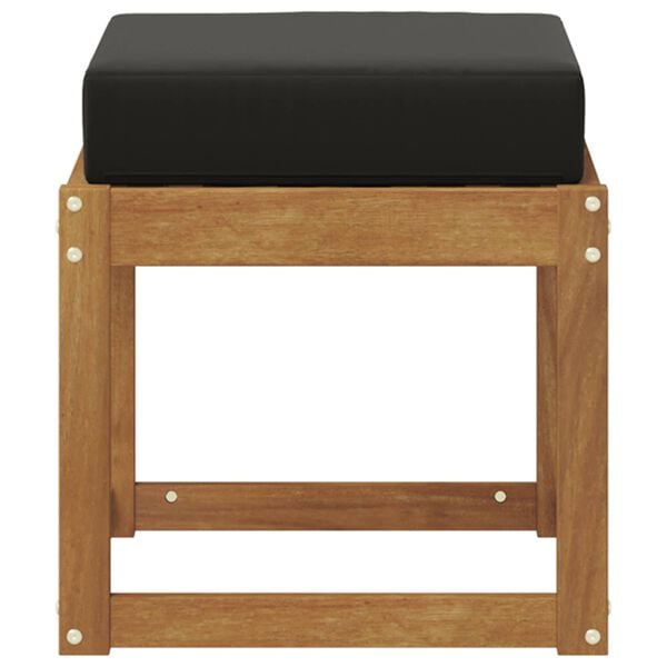 vidaXL Outdoor Hocker Bank Massivholz Akazie Natur