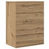 vidaXL Sideboard Artisan-Eiche 60 x 39 x 80 cm Holzwerkstoff