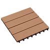 vidaXL Terrassenfliese 11 stk. Teak 30 x 30 cm WPC