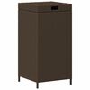 vidaXL Au&szlig;en-M&uuml;lltonne Braun 40 x 40 x 80 cm Poly-Rattan
