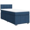 vidaXL Boxspringbett mit Matratze Blau 90x190 cm Stoff