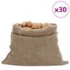 vidaXL Jutes&auml;cke 30 Stk. 100x110 cm 100% Jute 220 g/m&sup2;