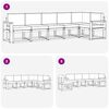 vidaXL Outdoor-Sofagarnitur mit Kissen 6 pcs Natur und Creme