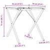 vidaXL Esstisch-Gestell in X-Form 70x70x73 cm Stahl