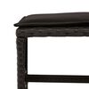 vidaXL 15-tlg. Garten-Essgruppe mit Kissen Schwarz Poly Rattan
