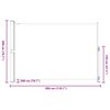 vidaXL Seitenmarkise Ausziehbar 200x300 cm Creme