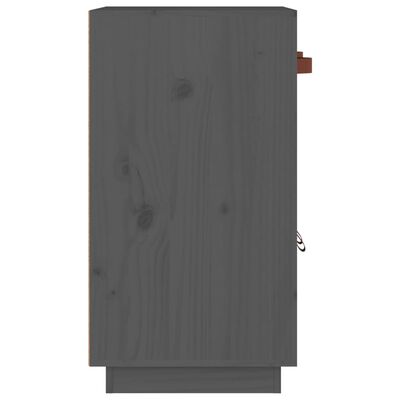 vidaXL Sideboard Grau 65,5x40x75 cm Massivholz Kiefer