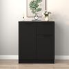 vidaXL Sideboard Schwarz 60x30x70 cm Holzwerkstoff