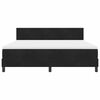 vidaXL Boxspringbett mit Matratze Schwarz 180 x 200 cm Samt