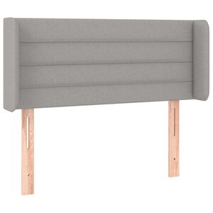 vidaXL Kopfteil mit Ohren Hellgrau 83x16x78/88 cm Stoff