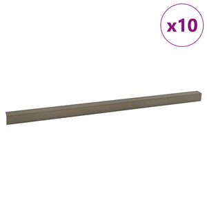 vidaXL Treppenkantenprofile 10 stk. Champagner 67 x 3.5 x 3 cm