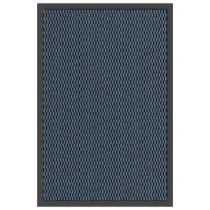 vidaXL Fu&szlig;matte Blau 40x60 cm