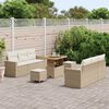 vidaXL Garten-Sofa-Set 9 pcs Beige Poly-Rattan