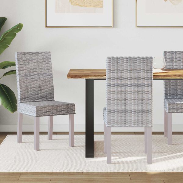 vidaXL Esszimmerstuhl 2 pcs Wei&szlig; gewaschen 45 x 54 x 93 cm