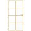 vidaXL Innentür Schlank Golden 102,5x201,5 cm Hartglas und Aluminium