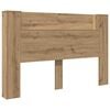 vidaXL Kopfteil-Schrank mit LED Artisan-Eiche Holzwerkstoff
