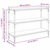 vidaXL B&uuml;cherregal Schwarz Eichen-Optik 100 x 33 x 70,5 cm
