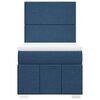 vidaXL Boxspringbett mit Matratze Blau 90x190 cm Stoff