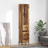 vidaXL Highboard Altholz 34,5 x 34 x 180 cm Holzwerkstoff