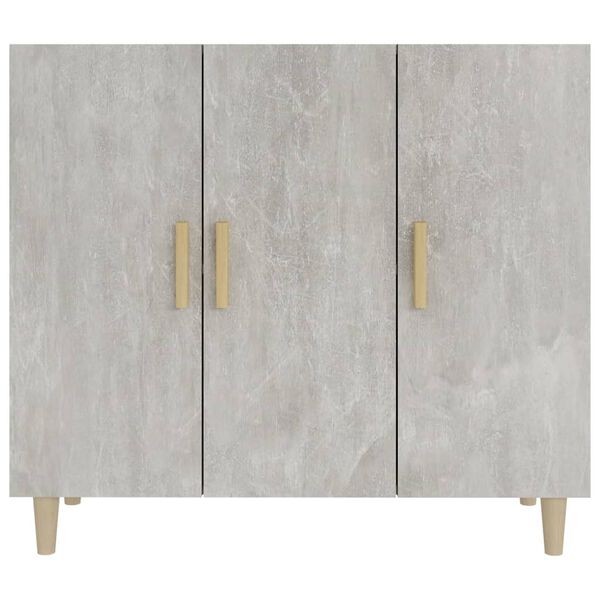vidaXL Sideboard Betongrau 90x34x80 cm Holzwerkstoff