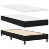 vidaXL Boxspringbett mit Matratze Schwarz 100 x 200 cm Stoff