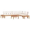 vidaXL Gartensofa-set 4 pcs Braun und Creme