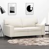 vidaXL 2-Sitzer-Sofa Creme 120 cm Kunstleder