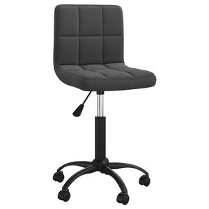 vidaXL B&uuml;rostuhl Drehbar Schwarz Samt