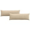 vidaXL Sofakissen 2 stk. Stoff Creme 120 x 40 cm