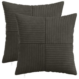 vidaXL Kissenbezug 2 pcs ALMELO Anthrazit 30 x 30 cm Cord