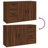 vidaXL Sideboard Braun Eichen-Optik 100x33x59,5 cm Holzwerkstoff