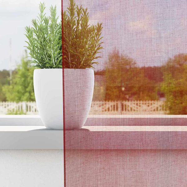 vidaXL Voile Vorh&auml;nge mit Schlaufen 2 Stk. Weinrot 140x225 cm