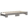 vidaXL Tagesbett Ausziehbar mit Schubladen Taupe 90x200 cm Stoff