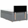 vidaXL Boxspringbett mit Matratze Hellgrau 120x190 cm Stoff