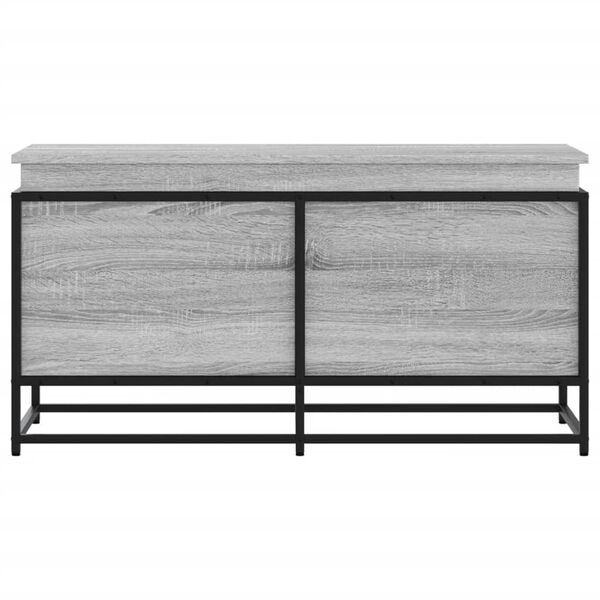 vidaXL Aufbewahrungsbox mit Deckel Grau Sonoma 100x40x51,5 cm