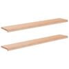 vidaXL Fensterb&auml;nke 2 stk. Natur 160 x 25 x 2 cm Massivholz Buche