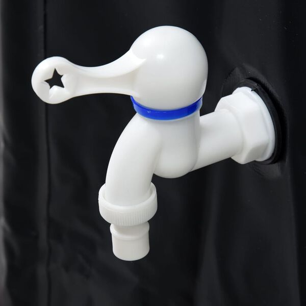 FLO Regentonne Faltbar 500 L Schwarz