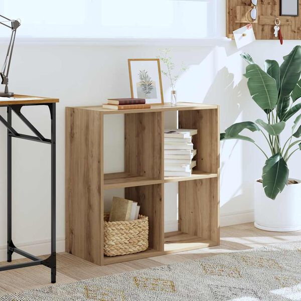 vidaXL Bücherregal Artisan-Eiche 68,5x32x68,5 cm Holzwerkstoff