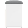 vidaXL Schuhbank Weiß 82 x 32 x 45,5 cm Holzwerkstoff