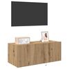 vidaXL TV-Wandschrank Artisan-Eiche 80 x 35 x 31 cm Holzwerkstoff