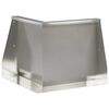 vidaXL St&uuml;tzmauer 50 x 50 x 40 cm Edelstahl Silber