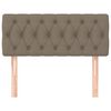 vidaXL Kopfteil Taupe 100x7x78/88 cm Stoff