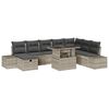 vidaXL Gartensofa-set 11 stk. Poly-Rattan