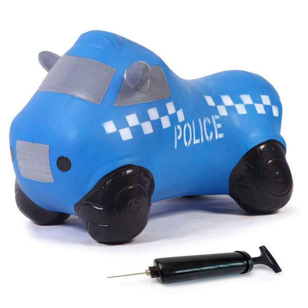 JAMARA H&uuml;pfspielzeug Polizeiwagen mit Pumpe Blau