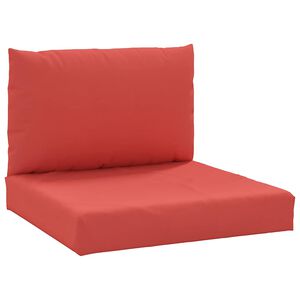 vidaXL Palettenkissen 2-tlg. Rot Oxford-Gewebe