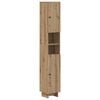 vidaXL Badezimmerschrank mit offenem Regal EDE Artisan-Eiche