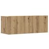 vidaXL 6-tlg. TV-Schrank-Set Wandmontage Artisan-Eiche Holzwerkstoff