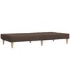 vidaXL Schlafsofa 2-Sitzer mit Hocker Taupe Stoff